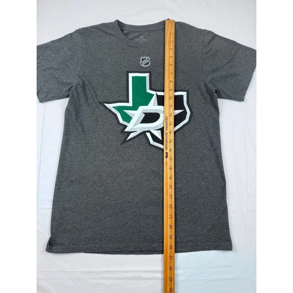 Adidas Dallas Stars Tyler Seguin 91 NHL T-Shirt Mens Small Grey Hockey Tee